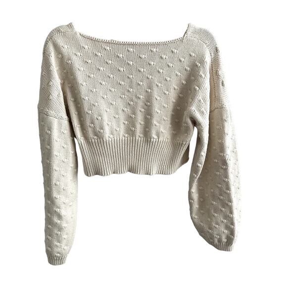 Rachel Comey Crop Sweater Cream - Picture 3 of 5
